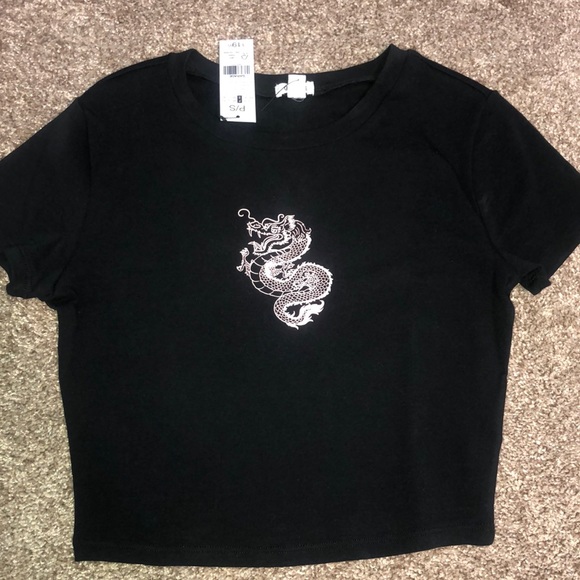 Garage Dragon Print Baby Tee  *sold out online* - Picture 1 of 4